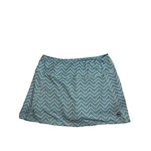 Vineyard Vines Performance Skort Women Sz Small Light Blue Pattern